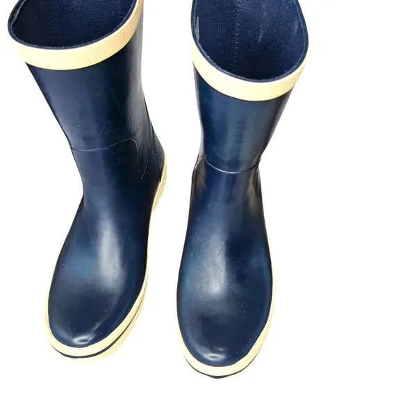 HELLY HANSEN Midsun 2 Rain/ Snow Boots Tech Navy White Rubber Size 9