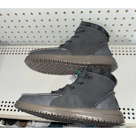 Hey Dude Bradley Classic Mens Lace Up Casual Ankle Chukka Boots Size 7 Gray