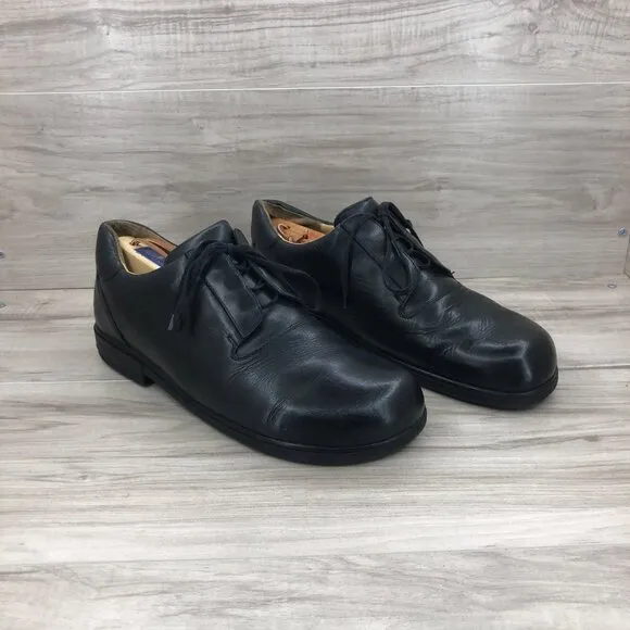 Highlander Shoes Mens EU 43 Black Leather Lace Up