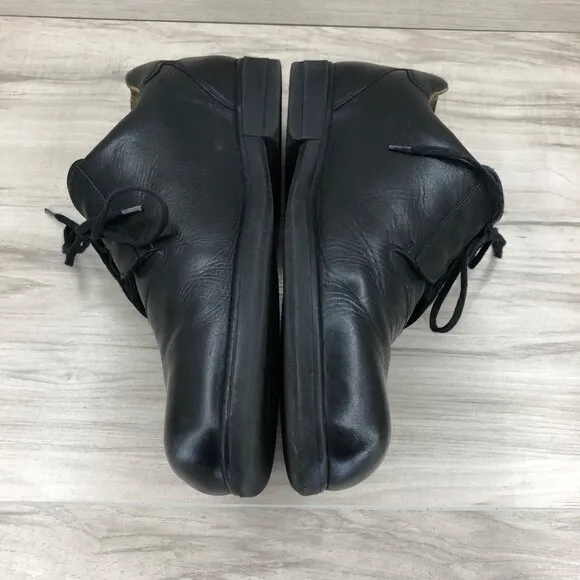 Highlander Shoes Mens EU 43 Black Leather Lace Up