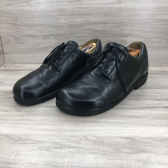 Highlander Shoes Mens EU 43 Black Leather Lace Up