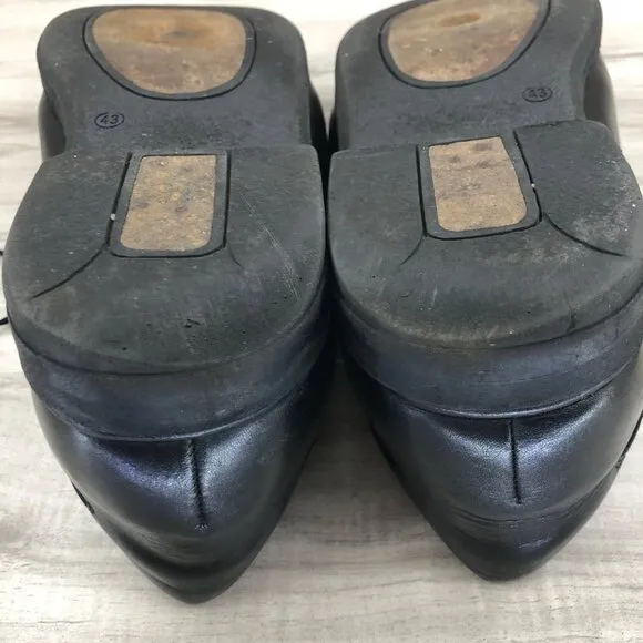 Highlander Shoes Mens EU 43 Black Leather Lace Up