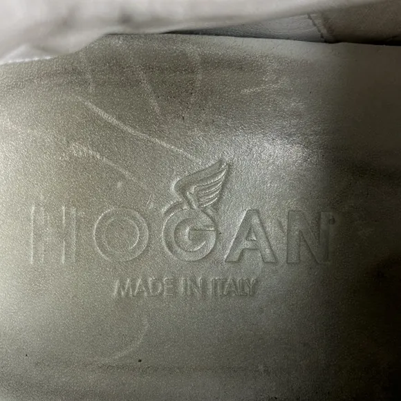 Hogan Leather Suede Big H Skateboarding Style H357 Sneaker Shoes Men’s size 9.5