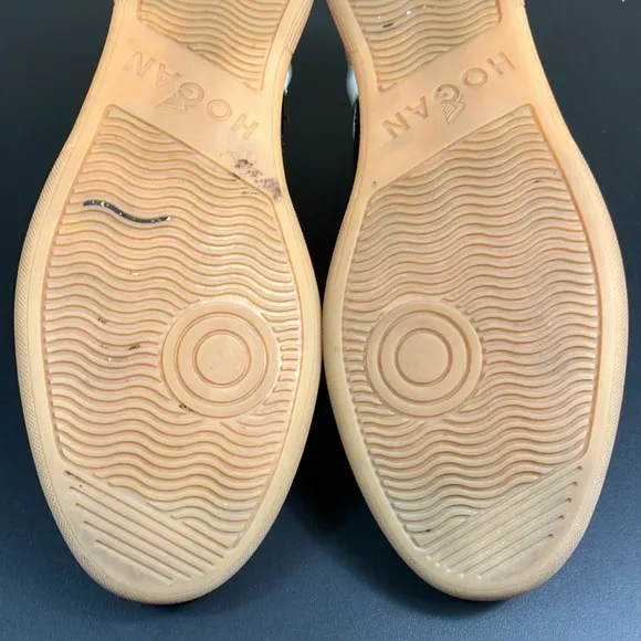 Hogan Leather Suede Big H Skateboarding Style H357 Sneaker Shoes Men’s size 9.5