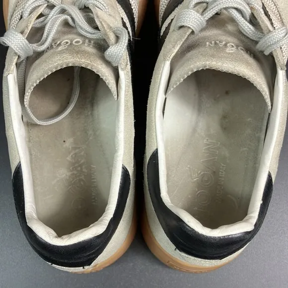 Hogan Leather Suede Big H Skateboarding Style H357 Sneaker Shoes Men’s size 9.5