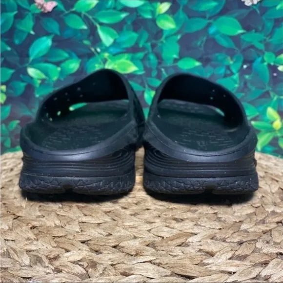 HOKA Black Recovery Slide Sandals