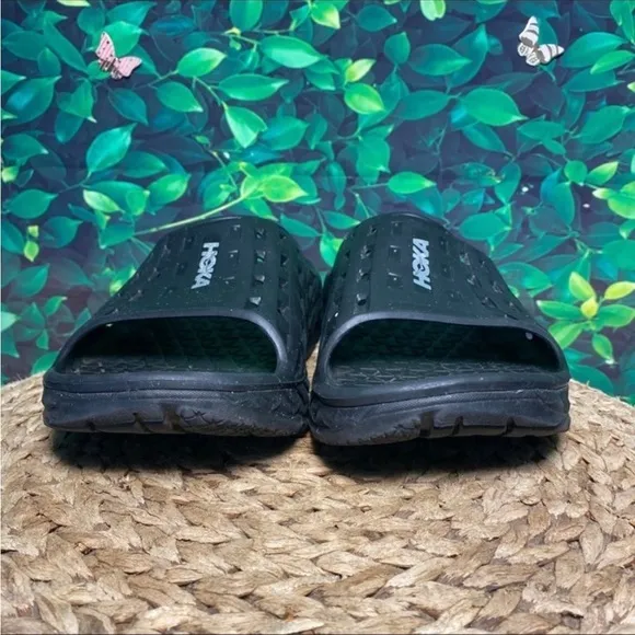 HOKA Black Recovery Slide Sandals