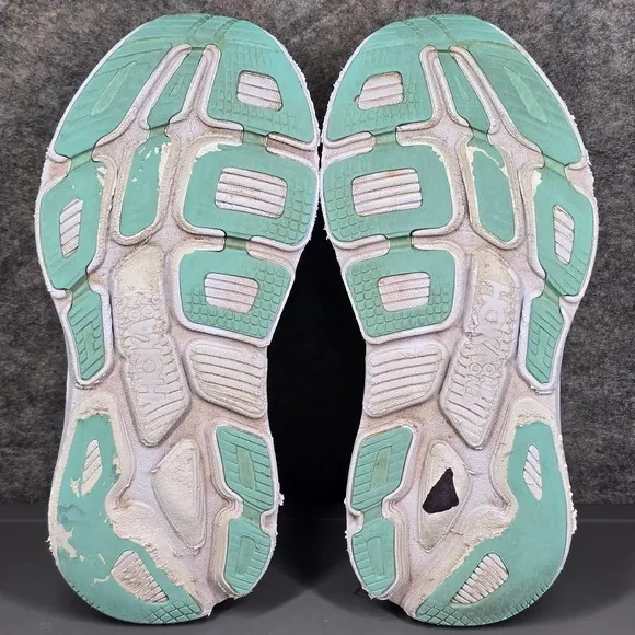 Hoka Bondi 7 Running Shoes Cushioning Walking‎ Athletic Sneakers Aqua 6.5