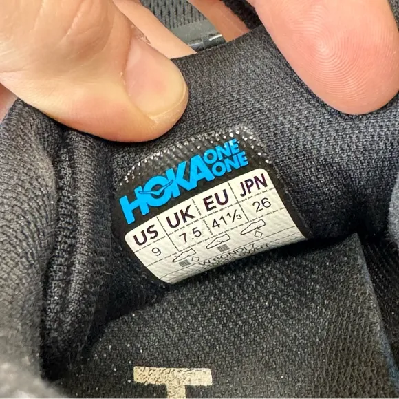 Hoka One One Bondi 7 Women's Size 9 Running Shoes Black | White
