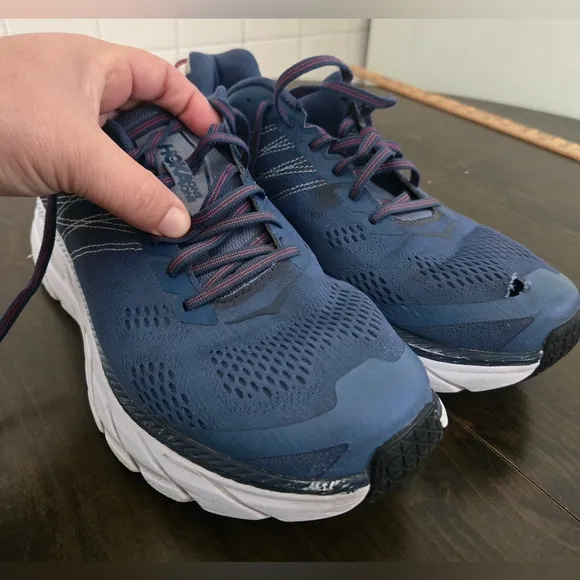 Hoka One One Clifton 6 Mens Size 11 Running Shoes Sneakers Blue 1102872