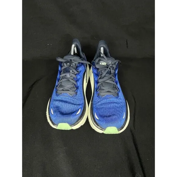 Hoka One One Clifton 8 Blue Green Men’s Size 10D Running Shoes Sneakers