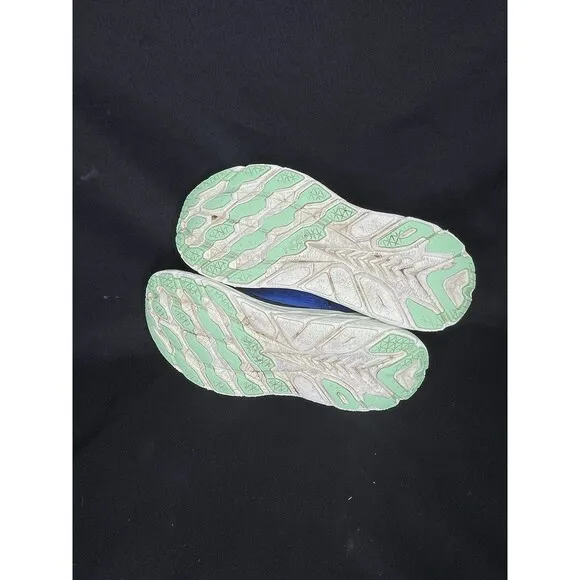 Hoka One One Clifton 8 Blue Green Men’s Size 10D Running Shoes Sneakers