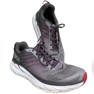 Hoka One One Men's 12.5 Grey Clifton Sneaker Shoes