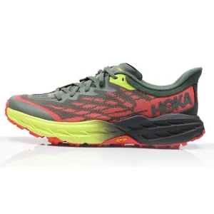 Hoka One One Men's Olive Thyme Fiesta Speedgoat 5 Athletic Running Shoes Sz 12D