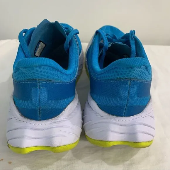 Hoka One One Womens 9 B Carbon X 2 1113527 DBCTR Blue Running Shoes Sneakers