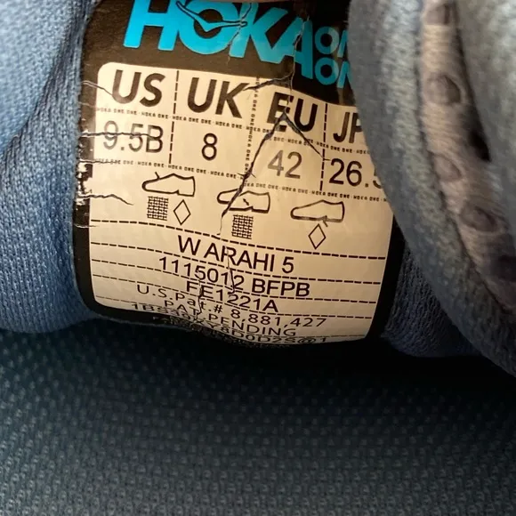 HOKA ONE ONE Women's Zinal Running Shoes - SZ 9.5
