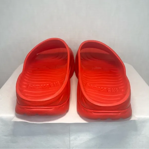 Hoka Ora Recovery Slide Sandals Athletic Training Flip Flops Comfort Red Men 14