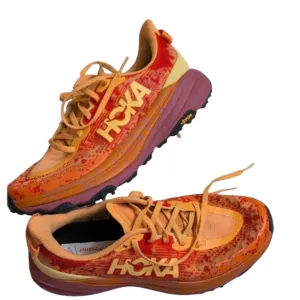 HOKA Speedgoat 5 Orange Sneaker Running Shoes Purple Size 8