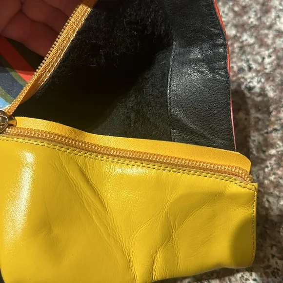 Holly Ankle Printed Abstract Boot Yellow &amp; Green