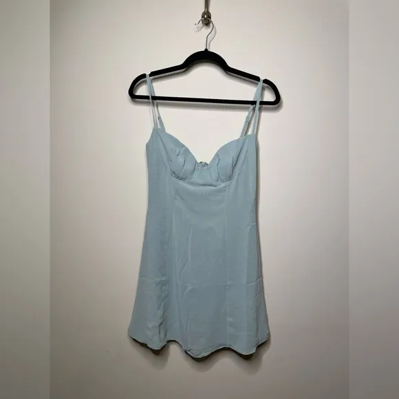 House of Cb Christiana Light Jade Mini Dress