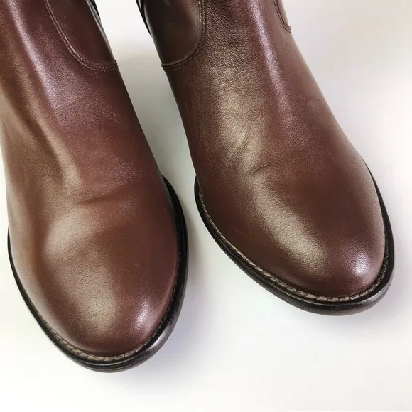 Hunter Leather Ankle Booties
