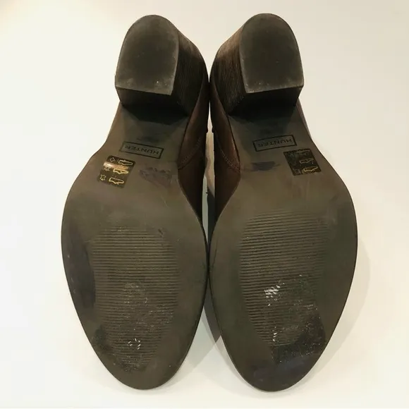 Hunter Leather Ankle Booties