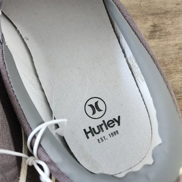 Hurley Arlo Slip On Shoes Gray White Men's 8.5 NWT