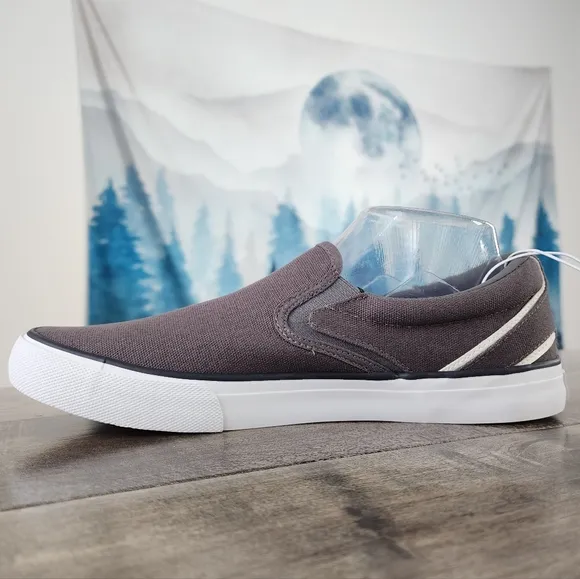 Hurley Arlo Slip On Shoes Gray White Men's 8.5 NWT