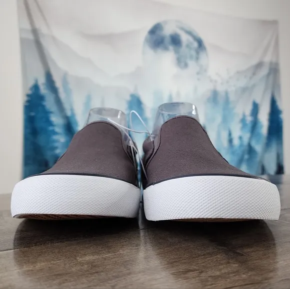 Hurley Arlo Slip On Shoes Gray White Men's 8.5 NWT