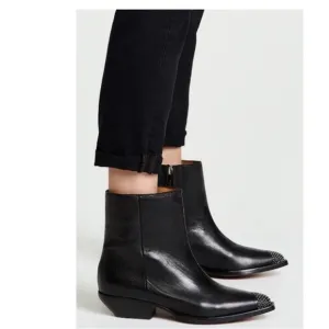 IRO Santiago Studded Black Ankle Boots Size EU 38