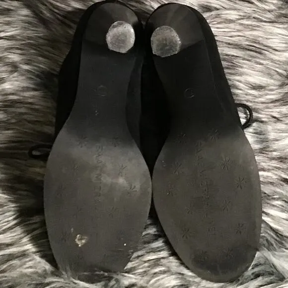 Isaac Mizrahi Black Suede Boots 7M