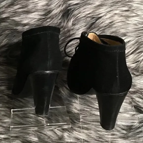 Isaac Mizrahi Black Suede Boots 7M