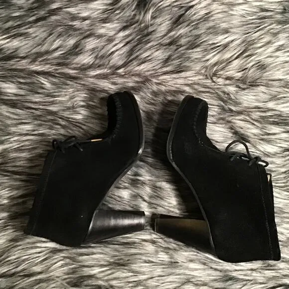 Isaac Mizrahi Black Suede Boots 7M