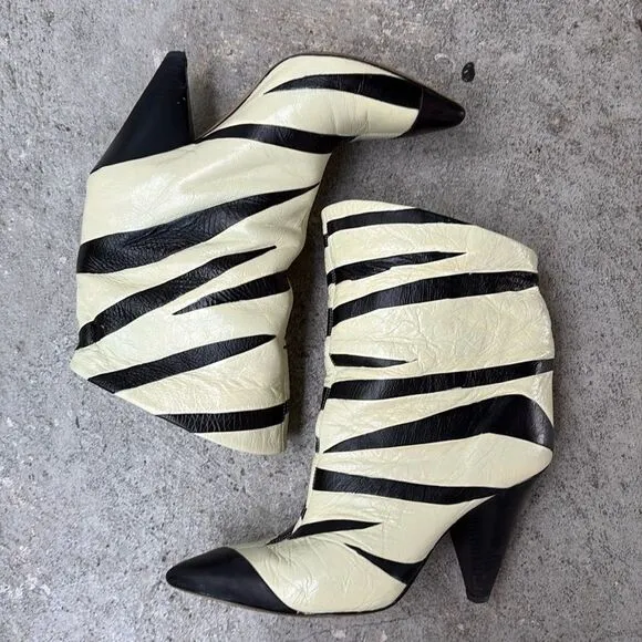 Isabel Marant Zebra ankle boots