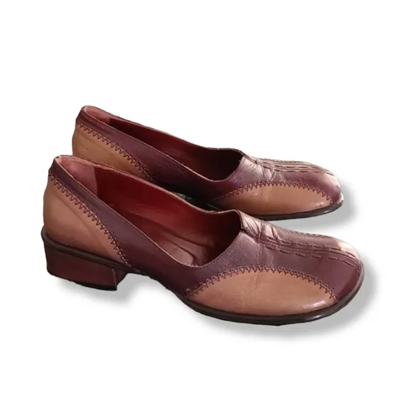 iXOs Italy Vintage Y2K Fluevog Vibe Wingtip Spectator Leather Loafers Flats 37 7