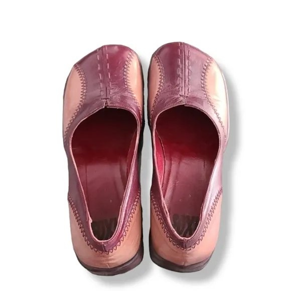 iXOs Italy Vintage Y2K Fluevog Vibe Wingtip Spectator Leather Loafers Flats 37 7