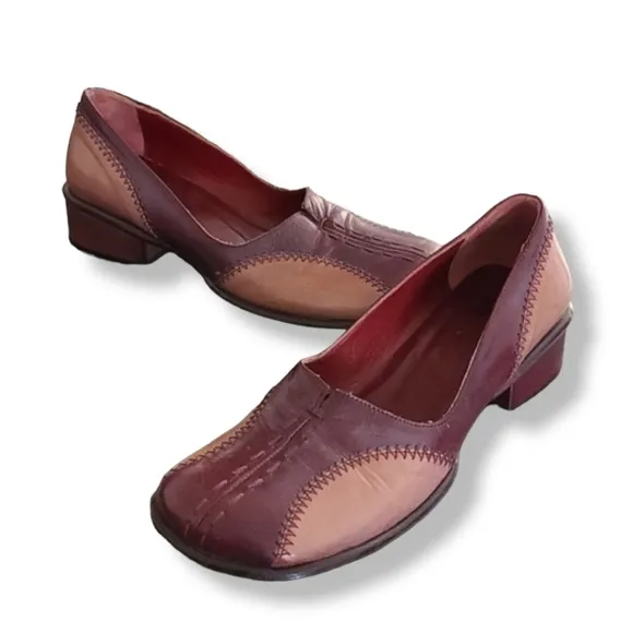 iXOs Italy Vintage Y2K Fluevog Vibe Wingtip Spectator Leather Loafers Flats 37 7