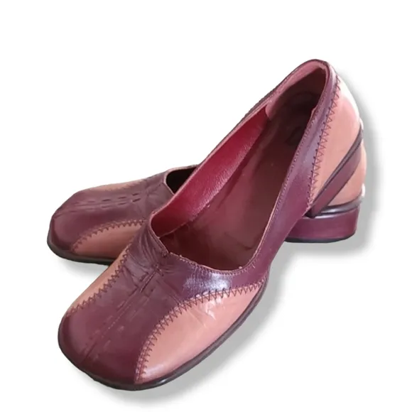 iXOs Italy Vintage Y2K Fluevog Vibe Wingtip Spectator Leather Loafers Flats 37 7