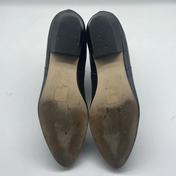 J. CREW Ankle Black Leather Shoes Size 7.5