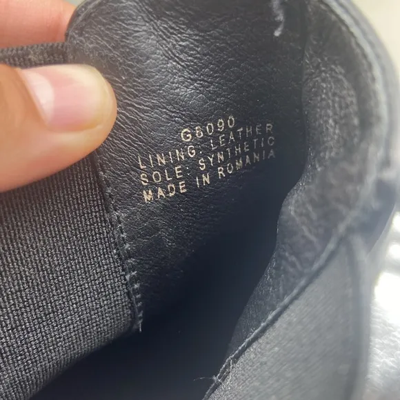 J. CREW Ankle Black Leather Shoes Size 7.5