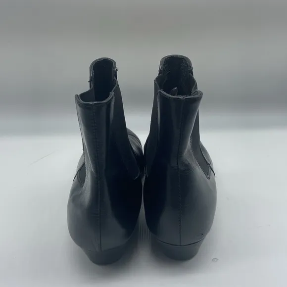 J. CREW Ankle Black Leather Shoes Size 7.5