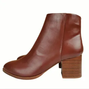 J. CREW FACTORY Leather Heeled Ankle Boots Size 8.5