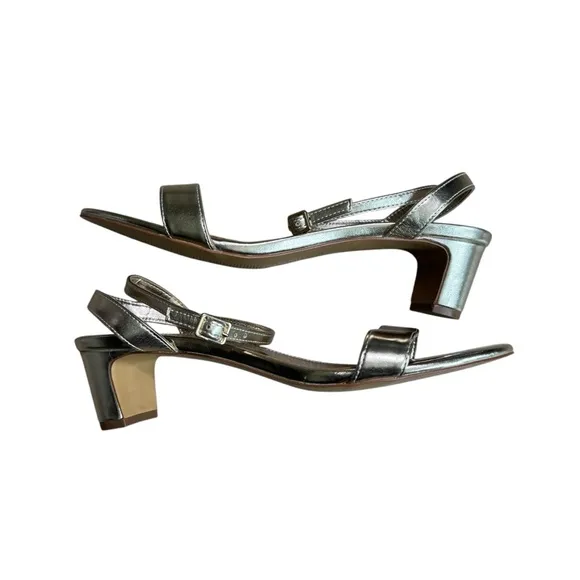 J. Crew - Gold Strappy Low Heels Sz 9.5