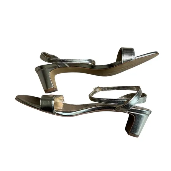 J. Crew - Gold Strappy Low Heels Sz 9.5