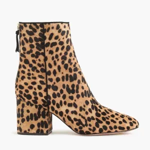 🆕{J. Crew} Sadie Leopard Calf-Hair Ankle Boots