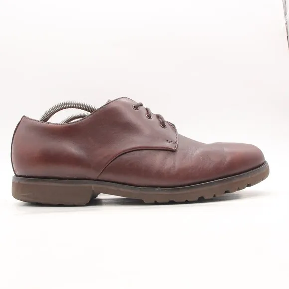 J Crew Superior Camden Leather Bluchers Oxfords Shoes Men's 10.5  Espresso Brown