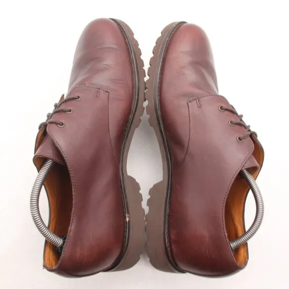 J Crew Superior Camden Leather Bluchers Oxfords Shoes Men's 10.5  Espresso Brown