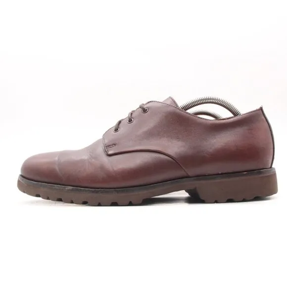 J Crew Superior Camden Leather Bluchers Oxfords Shoes Men's 10.5  Espresso Brown