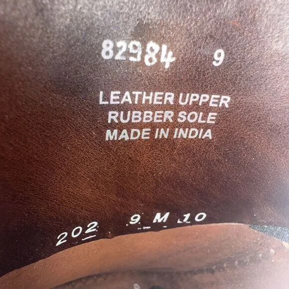 J‎ Crew Thompson Leather Driving Shoes Men's Size 9M Brown Penny Loafer