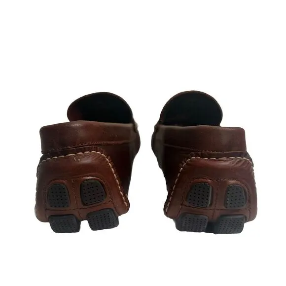 J‎ Crew Thompson Leather Driving Shoes Men's Size 9M Brown Penny Loafer